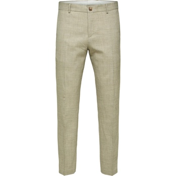 SELECTED Панталон с ръб 'Oasis' бежово, размер 50