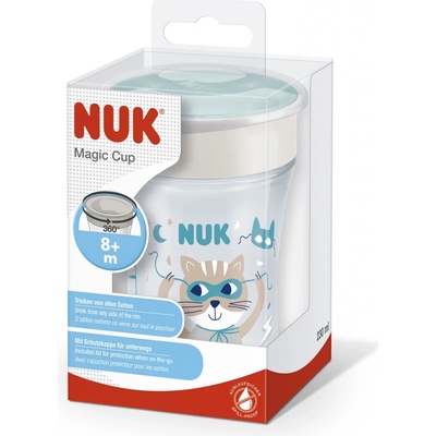 Nuk dětský hrnek Magic Cup s víčkem zelená 230 ml – Zbozi.Blesk.cz