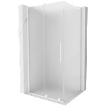 Mexen Velar L плъзгаща се душ кабина 100 x 80 см, матирано стъкло, бяла - 871-100-080-33-20 (871-100-080-33-20)