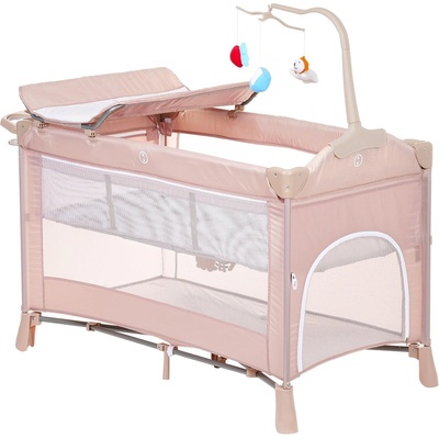 Детска кошара на 2 нива - fabian, бежова - Бежов