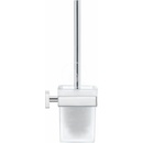 Duravit Karree WC kefa nástenná s držiakom chróm/mliečne sklo 0099571000
