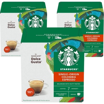 Starbucks nescafe dolce gusto colombia Еспресо, 3 х 12 капсули