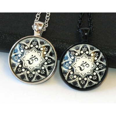 Fashion Jewerly Řetízek amulet Óm, Mandala, Yoga, Meditace, Namaste 1923