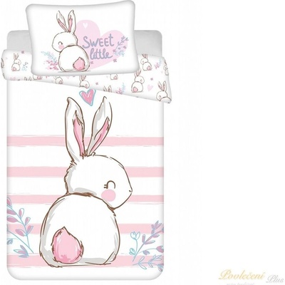 Jerry Fabrics povlečení Králíček Sweet baby 100 x 135 cm 40 x 60 cm