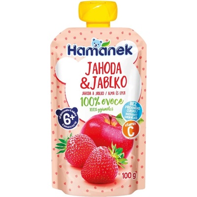 Hamánek kapsička Jahoda a jablko 100 g – Zboží Dáma
