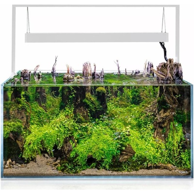 Aquael Ultrascape 90 akvarijní set Snow 243 l