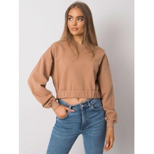 Dámská Crop mikina RV BL 7252.31P světle hnědá