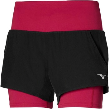 Mizuno dámské šortky 2 in 1 4.5 Short/Black/Persian Red