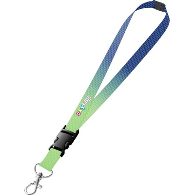 Šňůrka na krk s karabinkou OXY Ombre Blue