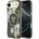 GUESS Калъф Guess IML Glitter Flowers Triangle MagSafe за iPhone Air - черен (3666339524364)