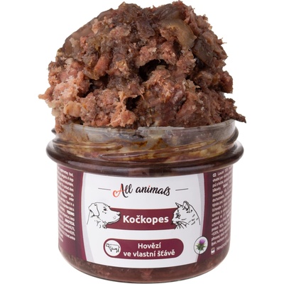All Animals kočkopes Hovězí ve vlastní šťávě 200 g