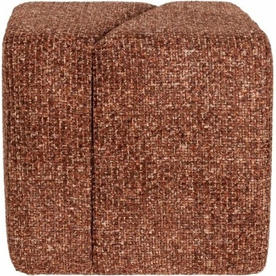 White Label Living Puf DANCE WLL 48x40 cm, polyester, červený