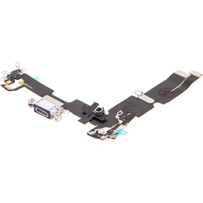 AppleMix Napájací a dátový konektor s flex káblom + mikrofóny pre Apple iPhone 14 Plus - fialový - kvalita A+