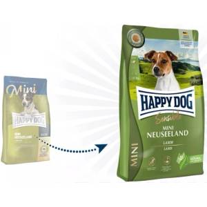 Happy Dog Mini New Zealand - храна за чувствителни кучета от дребни породи, с агне, зеленоуста мида и ориз, 10 кг, Германия - 61226