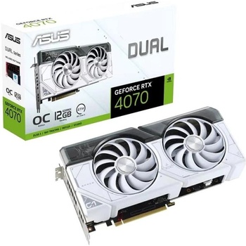 ASUS Dual GeForce RTX 4070 DUAL OC White 12GB GDDR6X 192bit (DUAL-RTX4070-O12G-WHITE/90YV0IZ4-M0NA00)