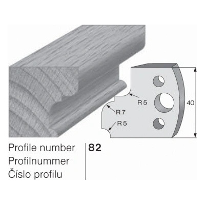 IGM profil 082 - pár omezovačů 40x4mm SP