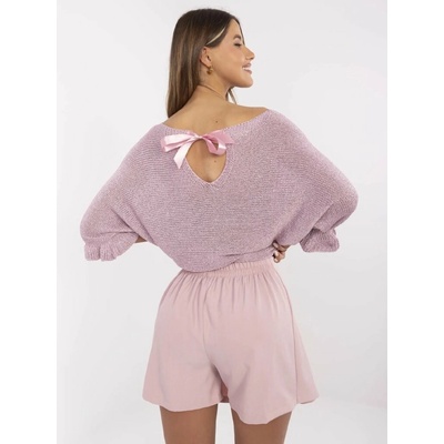 Italy Moda šortky MI-SD-88662.92 ružová svetlo