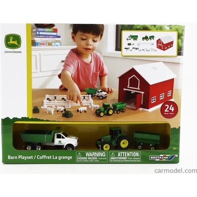 Britains Accessories Set Farm Toys With Tracor + Trailer And Truck Zelená Bílá 1:64