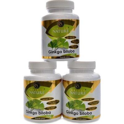 Golden Nature Ginkgo biloba extrakt 50:1 60mg 100 kapsúl