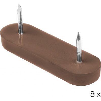 Walteco Kluzák s hřeby 50x15x6,5mm, hnědý, 8 ks , 50578 – Zboží Mobilmania