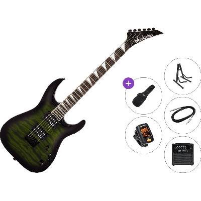 Jackson JS Series Dinky Arch Top JS32Q DKA HT AH Premium SET Transparent Green Burst Електрическа китара