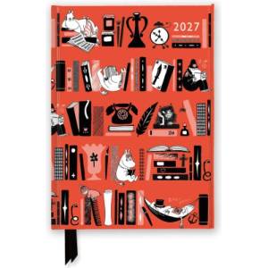 Flame Tree Publishing Moomin Bookshelves 2027 Luxury Diary Planner - Page to View with Notes | ENGMT