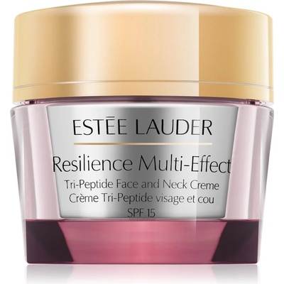 Estée Lauder Resilience Multi-Effect Tri-Peptide Face and Neck Creme SPF 15 интензивно подхранващ крем за суха кожа SPF 15 50ml