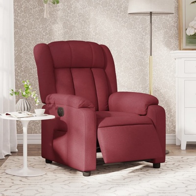 vidaXL 3204347 Elektrické polohovací vínové textil