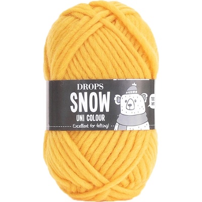 Příze DROPS Snow uni color 24 - žlutá