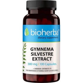 Bioherba Gymnema Silvestre Extract, 380 mg, 100 капсули, Bioherba