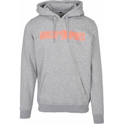 Gorilla Sports mikina s kapucňou sivo/oranžová