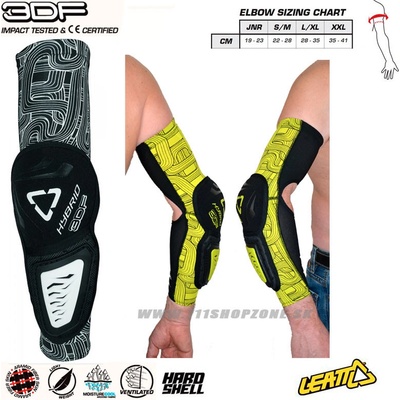 Leatt 3DF Hybrid elbow white/black