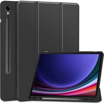 GKK Защитен Калъф за SAMSUNG Tab S10/S9 Plus 12.4", Trifold Slim Case, Черен (9319456604108)