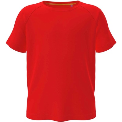 Stedman mesh raglan st8570 / Детска спортна риза с реглан - аленочервена (st8570srel)