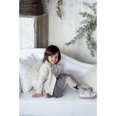 KNITTEX DÍVČÍ TANEČNÍ PUNČOCHÁČE 40 DEN VÝPRODEJ Bianco