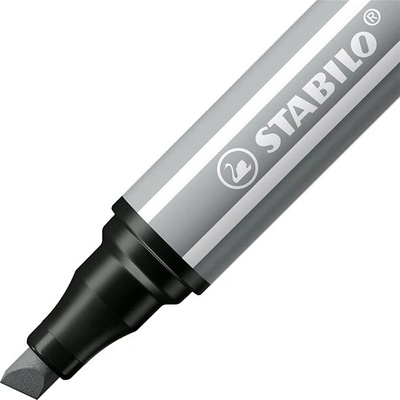 Stabilo Pen 68 Max strieborná sivá