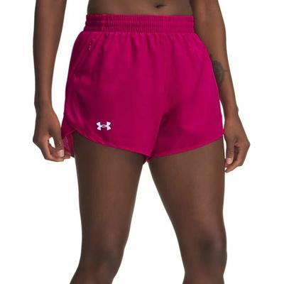 Under Armour dámske šortky Fly-By 3in shaded fuchsia/reflective