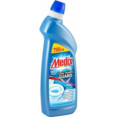 Medix Препарат за почистване на тоалетна Medix Total Power Guard, океан, 750 ml, син (3801003001226)