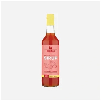 Bohemsca Sirup jahoda a citron 0,5 l