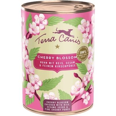 Terra Canis Adult Flower Menu Cherry Blossom Kuře s rýží sezamem a třešňovým pyré 400 g