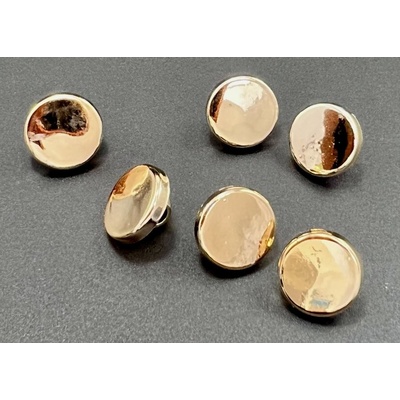 Pokovený knoflík se spodním přišitím - světlá zlatá - průměr 1,25 cm – Sleviste.cz