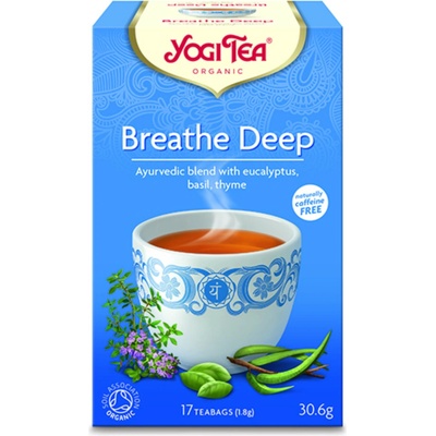 YOGI TEA BIO čaj Breathe Deep Dýchej z hluboka 17 x 1,8 g