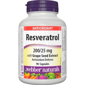 Webber Naturals Resveratrol, 90 капсули, Webber Naturals (3460 WN)