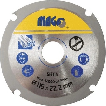 Magg Řezný kotouč na dřevo 115x22,2 mm PHT-0110