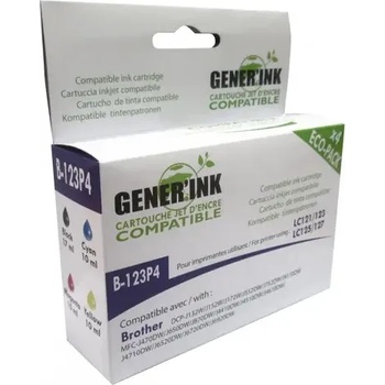 Image 1 of Compatible Мастилница GENERIK LC123/121/125 BROTHER, (BK-C-M-Y) (LF-INK-BROT-LC123-Pack)