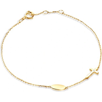 SAVICKI Гривна Cross: злато. диамант