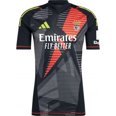adidas Вратарско горнище Adidas Benfica Short Sleeve Goalkeeper Shirt 2024 2025 Adults - Black