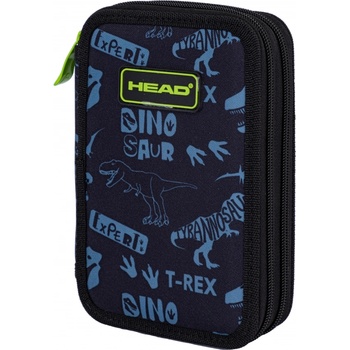 HEAD Ученически несесер Head - Тиранозавър, 2 ципа (AS503024026)