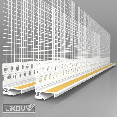 Likov lišta APU LS2-FLEX ADAPT 06 okenná začišťovacia 2D biela 2,6m 868.0626