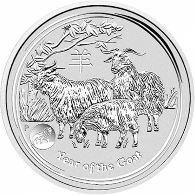 Perth Mint Strieborná minca Rok Kozy Lunar II 2015 1000 g
